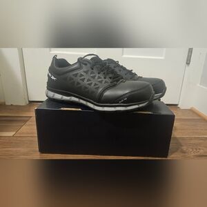 Reebok Men's Black Alloy Toe Shoes